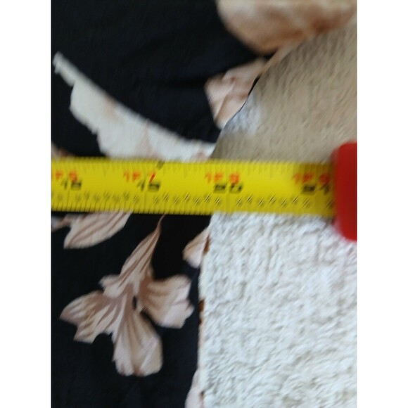 Crochet Fringe V Neck M short Sleeve Peasant Top Floral Tassels Lace Bohemian - Picture 11 of 14